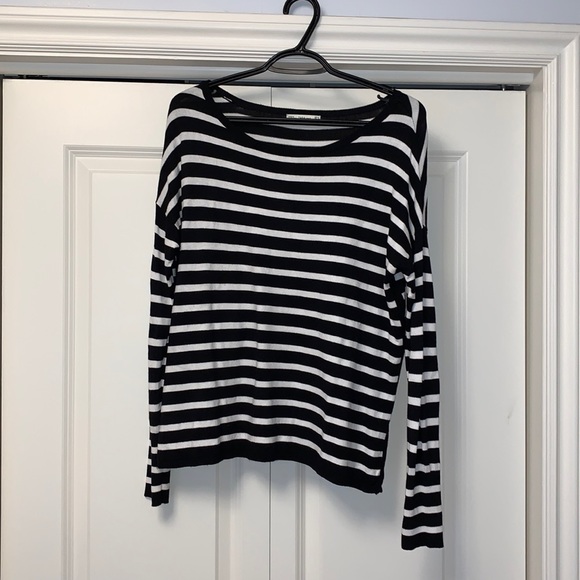 Zara Boatneck Striped Sweater - Picture 6 of 7